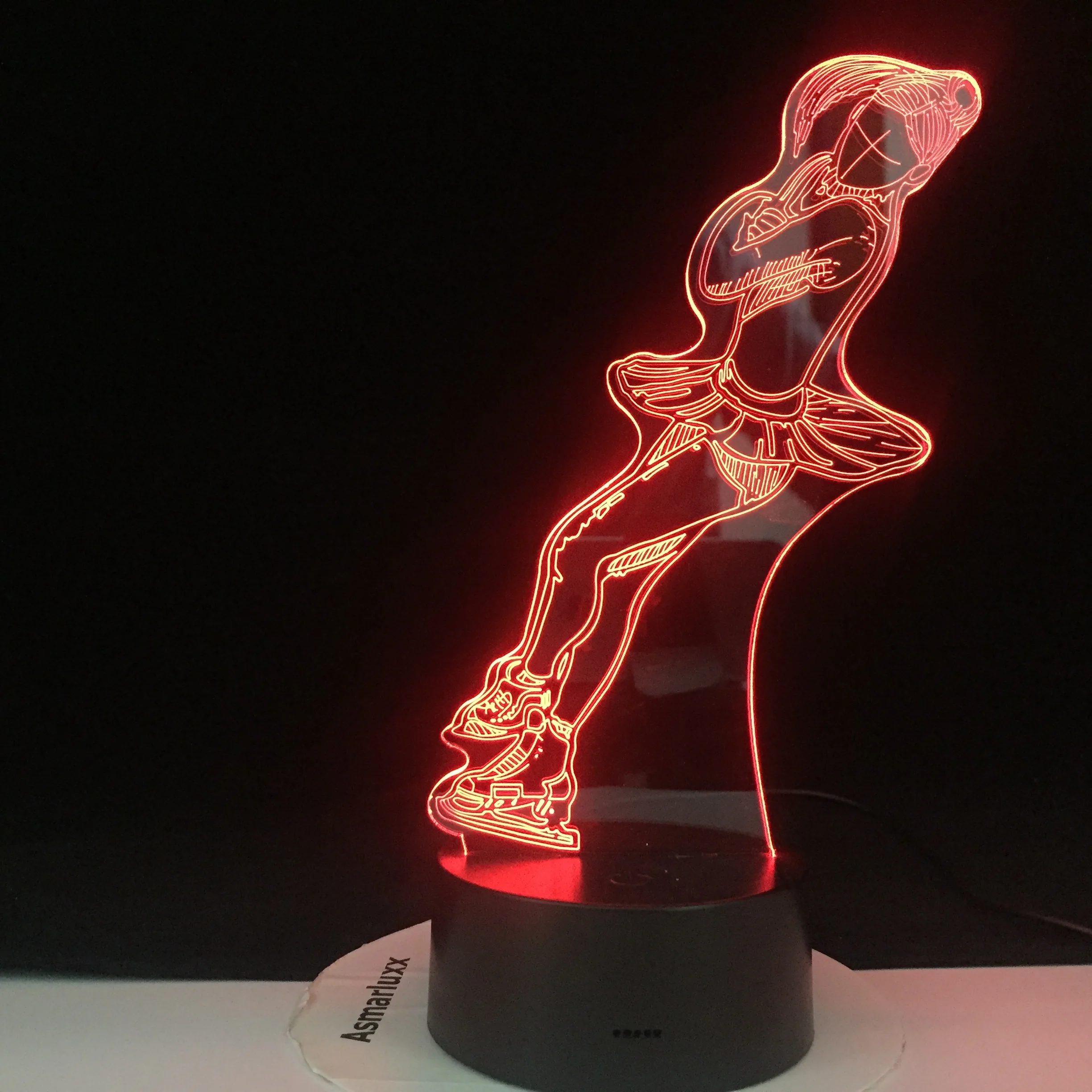 

3D-2499 Ice Ballet 3D LED Night Light Ballerina Table Lamp Kids Baby Bedroom Decoration Lamp for Girl Children's Holiday Gift