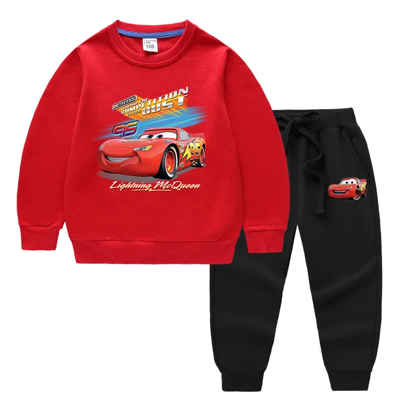 Комплект одежды для мальчиков и девочек Disney McQueen с машинками детская одежда