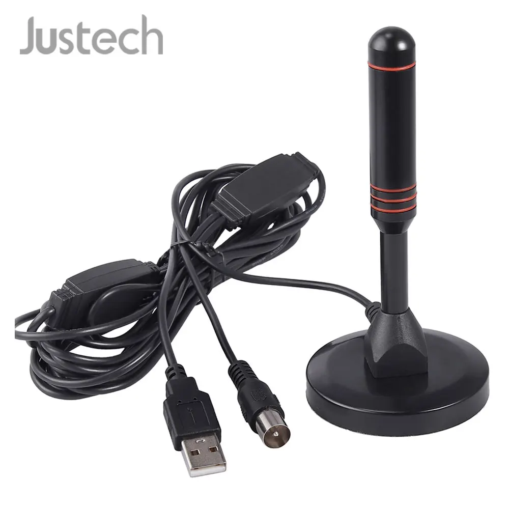 Портативный автомобильный усилитель сигнала Justech HD комнатная ТВ антенна IEC