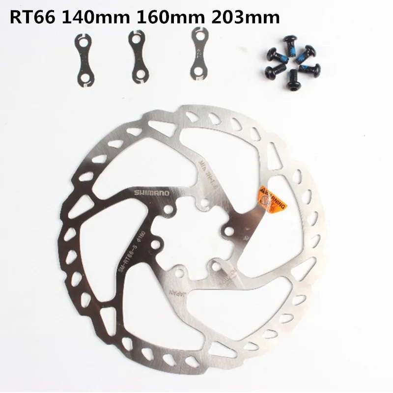Дисковый тормозной ротор Shimano SLX ZEE DEORE SM RT66 160 мм 180 203 MTB 6 болтов дисковые тормозные