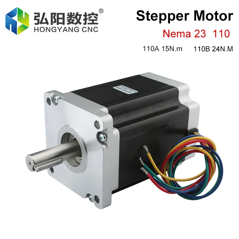 

NEMA 23 CNC Stepper Motor 110A 15N.M 110B 24N.M 6A Drive Motor 4 Leads For 3D Printer CNC Engraving And Milling Machine