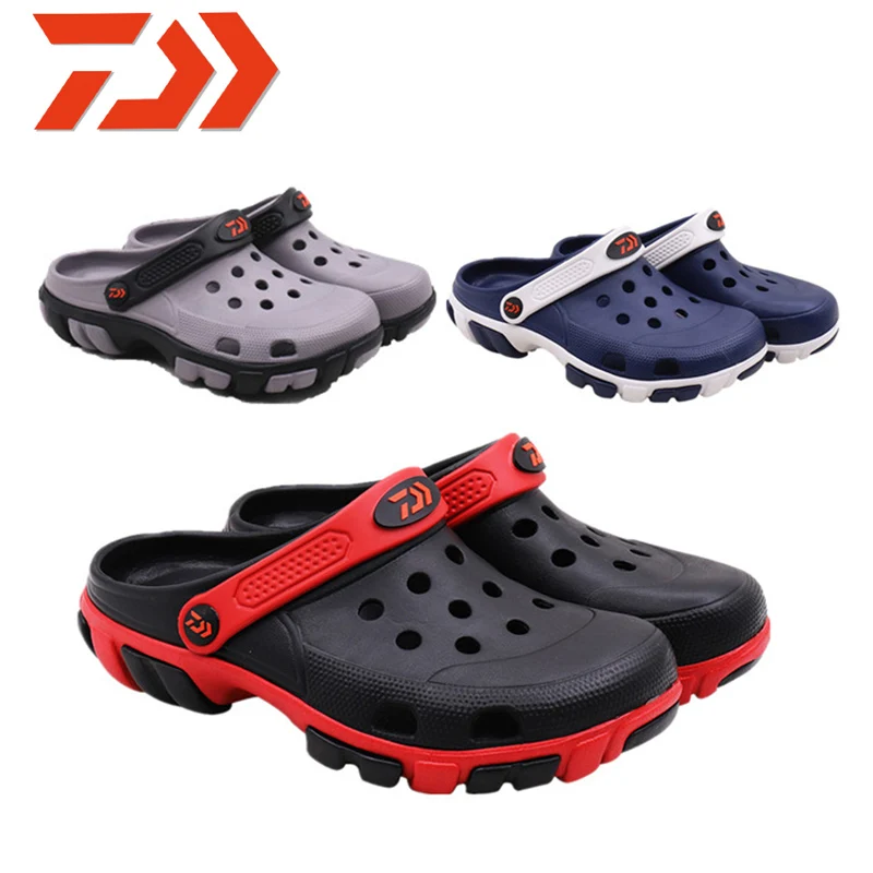 

2019 DAWA Fishing Shoes Beach Sandals Outdoor Shoes Garden Light weight New Breathable Slipper Daiwa Men Summer Soft Water Shoes