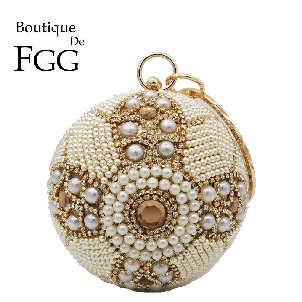 Женский клатч с кристаллами и бусинами Boutique De FGG вечерние сумки для свадьбы обеда