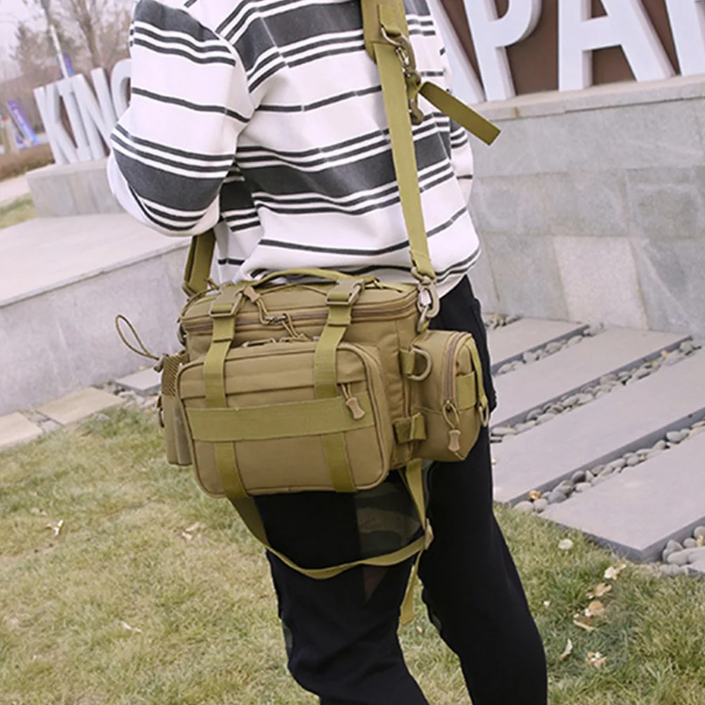 

Водонепроницаемая сумка для рыбалки, вместительная многофункциональная сумка для рыболовных снастей, сумка на плечо