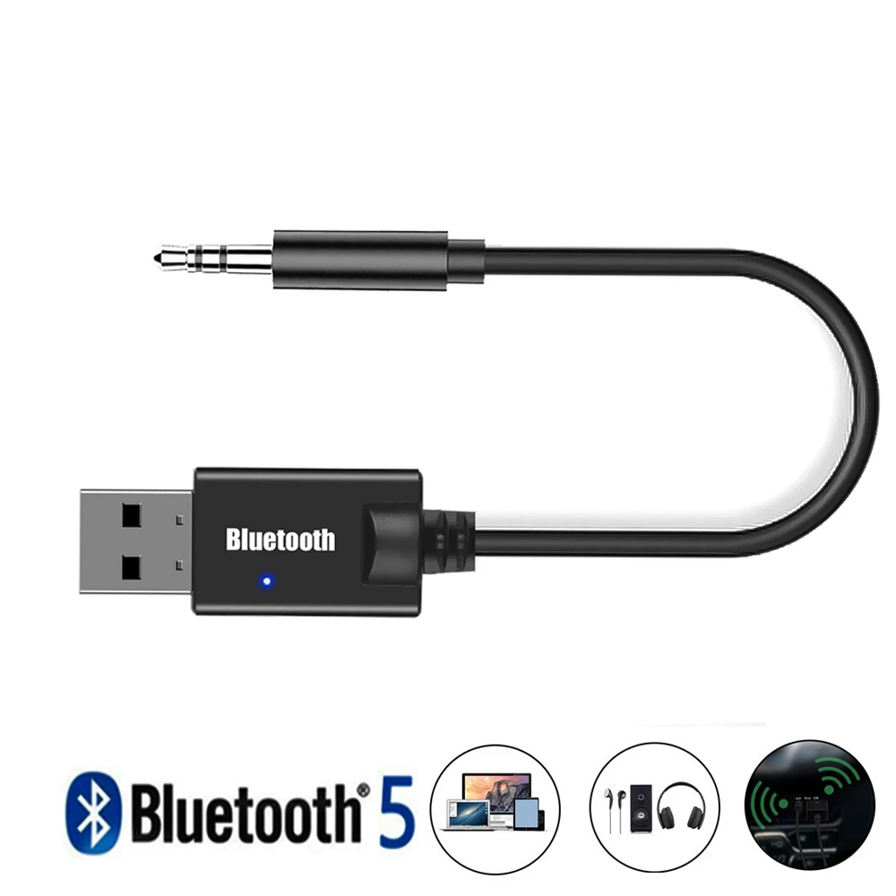 Мини 3 5 мм разъем AUX Bluetooth приемник автомобильный комплект аудио MP3 музыка USB