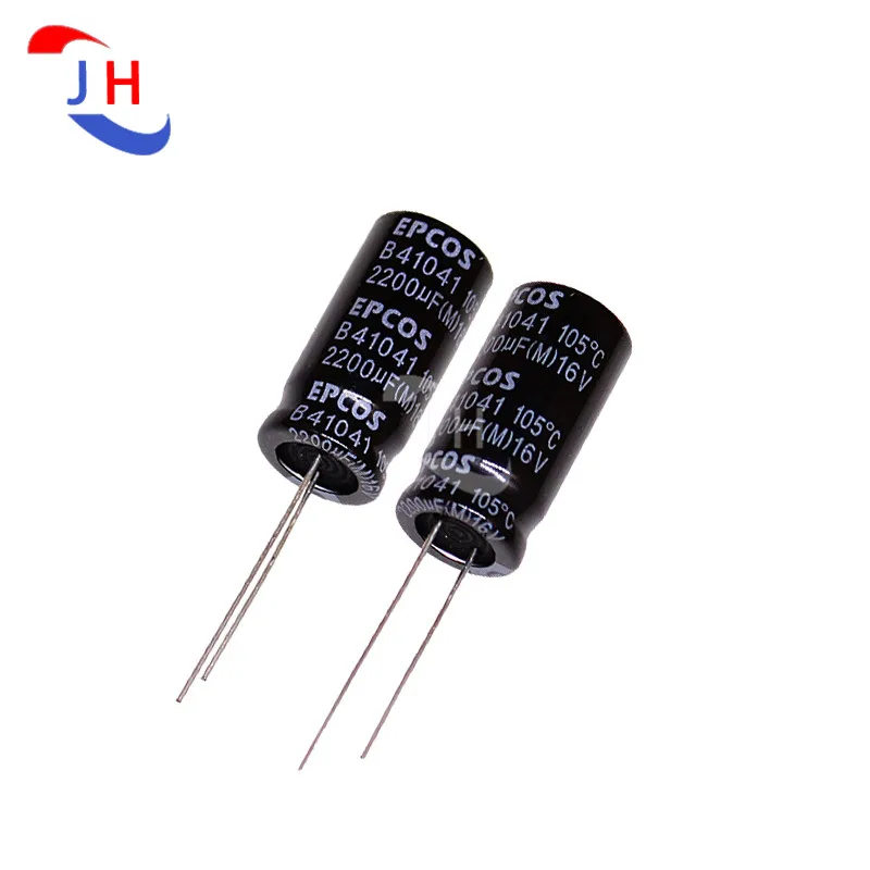 

10PCS Aluminum Electrolytic Capacitor 16v2200uf 12.5*25 B41041 105 Degree 5mm Pitch 16V 2200UF