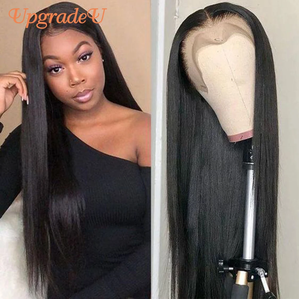 Peruvian Straight Human Hair Wig 13x4 Lace Front Human Hair Wigs For Women Straight Lace Frontal Wigs 4x4 Lace Closure Wig