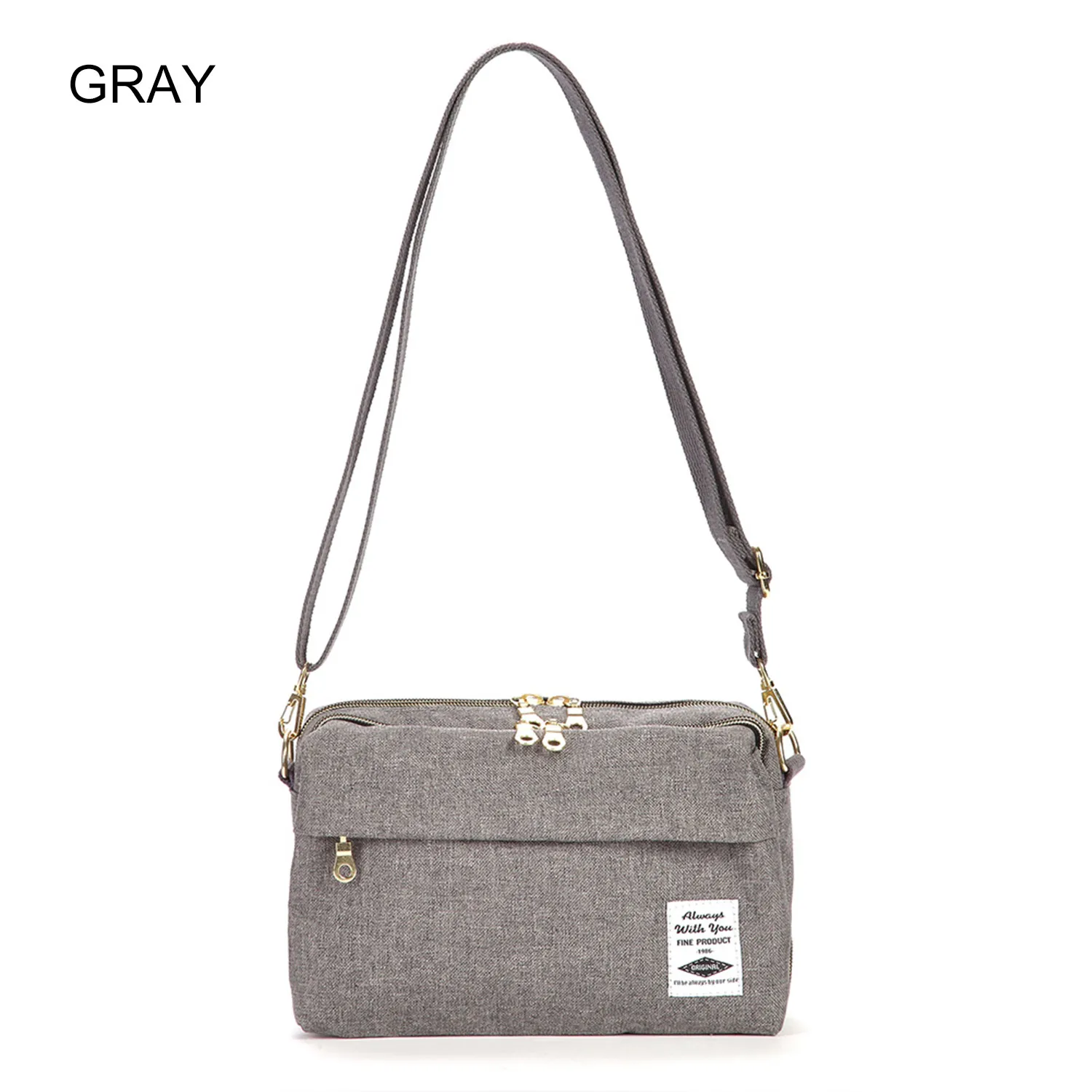 Gray Uniwalker корейский стиль многофункциональная сумка-мессенджер, Слинг Сумка Мути-слой кожи сумка Повседневное сумка с ремешком для Для женщин Путешествия Cr - Цвет: Gray