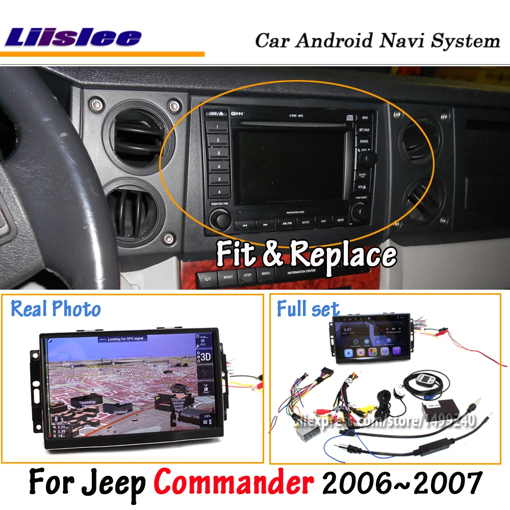 Android 8 0 для Jeep Commander 2006 ~ 2007 автомобильное стерео радио Carplay экран видео GPS-навигация