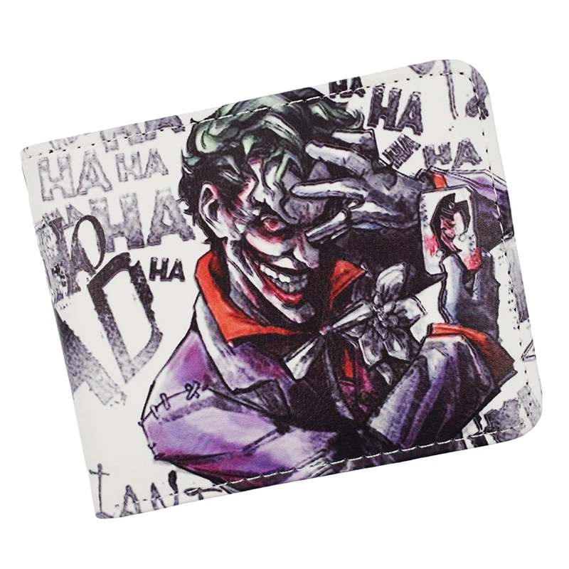 DC Joker кошелек высокого качества HAHAHA PU короткий кошельки для монет|Мужские