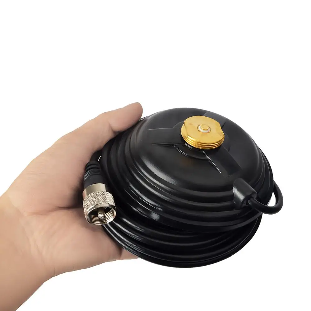 

HYS 4.3" NMO Magnet Base Mount for Car Bus Taxi Mobile Radio Antenna CB/VHF/UHF/HF Ham Radio Scanner