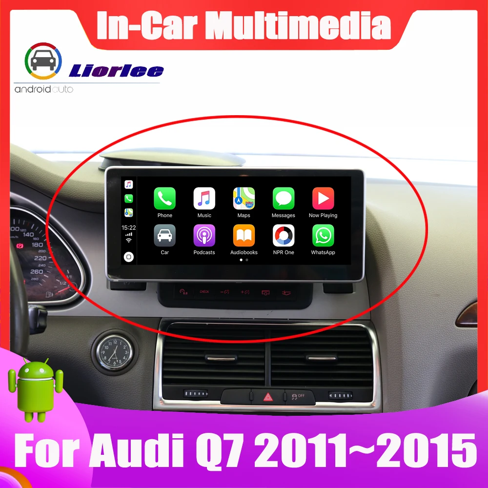 Автомобильный мультимедийный плеер с экраном 10 25 дюйма на Android для Audi Q7 2011 ~ 2015 GPS |
