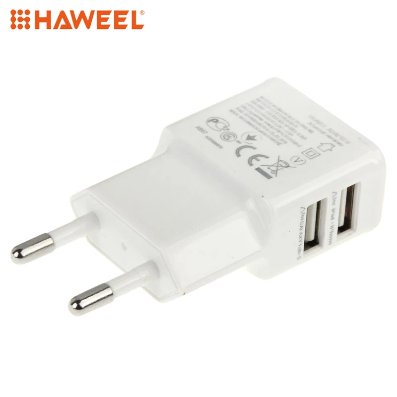 HAWEEL два usb порта зарядное устройство для мобильного телефона DC 5V 1A выходной