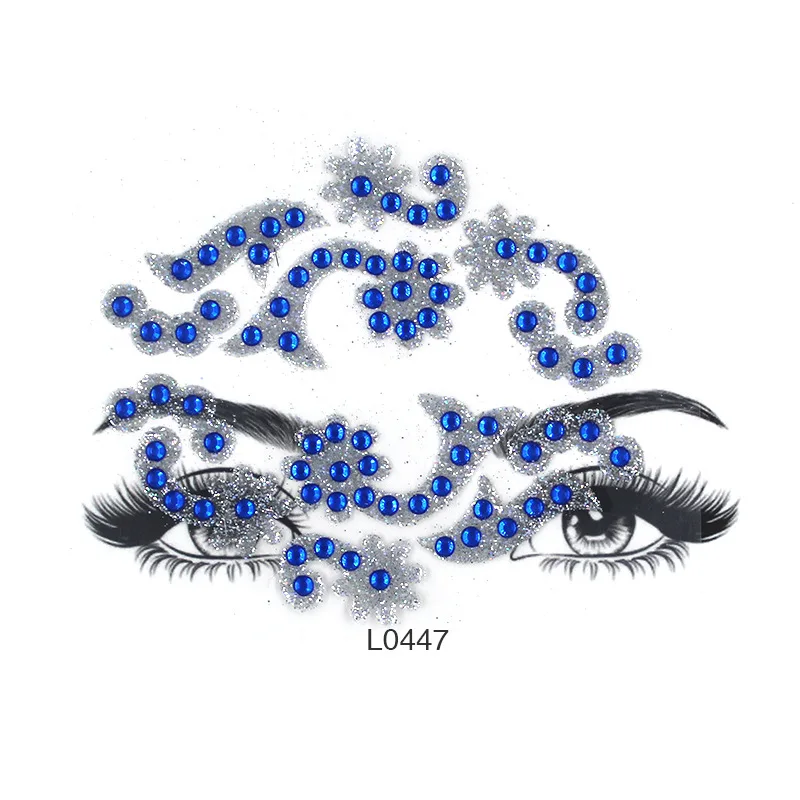 Поддельные Временные стразы наклейка тату с блестками драгоценные камни для