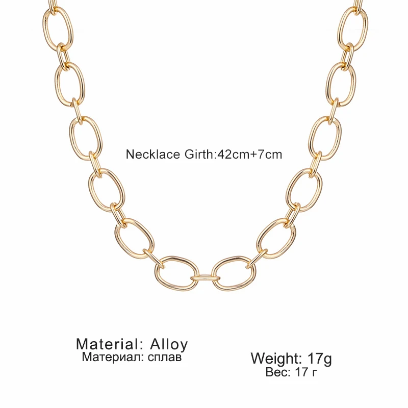 

Punk Curb Cuban Thick Chain Choker Necklace Women Exaggerated Hip Hop Big Chunky Collar Necklace 2020 Statement Jewelry Female
