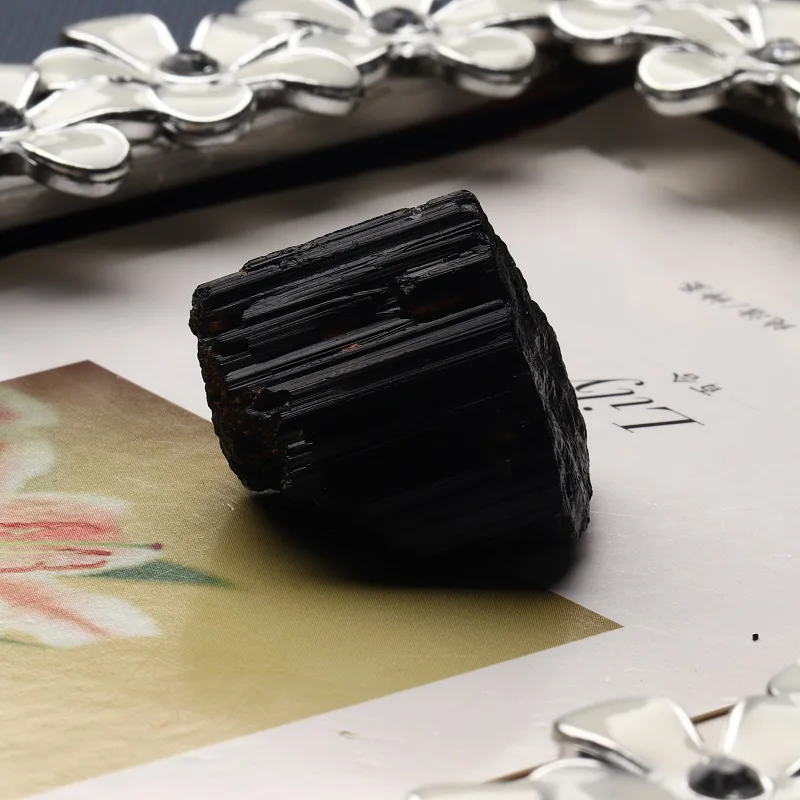 2PC Natural Gemstone Tourmaline Small Ornament Quartz Mineral Jewelry Modern Home Decoration Garden DIY Gift | Дом и сад