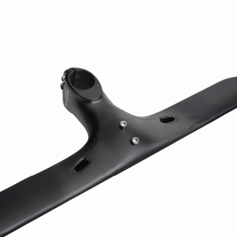 Цена Tohunting полностью из углеродного волокна, UD дорожный велосипед изогнутый руль для велосипеда, интегрированный руль подходит For400/420/440 мм ствол...