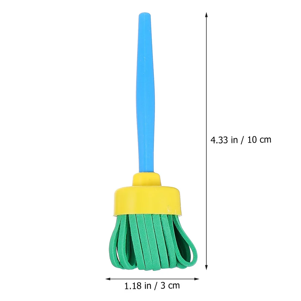 

4Pcs Kids Paint Sponge Brushes Graffiti Painting Brushes Early Educational Toys
