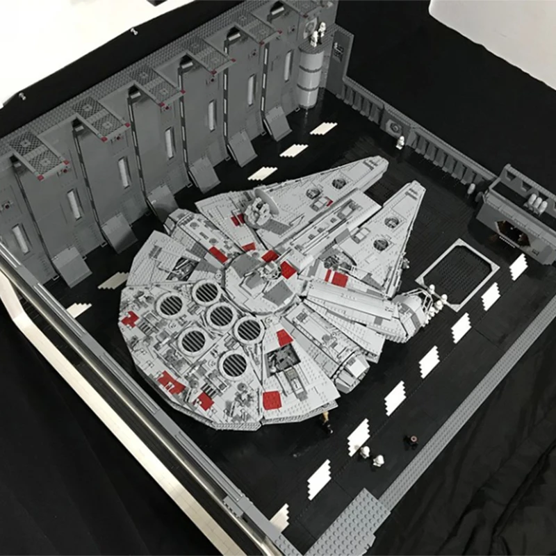 

Star Plan Series Moc Docking Bay 327 For 05132 8000+pcs Ucs Falcon Ultimate Collector's Model Building Block Christmas Gift