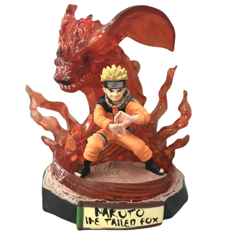 

Naruto Shippuden Uzumaki Naruto Nine-Tailed Monster Fox 18cm Model Anime Character Children's Toy Christmas Gift Collection