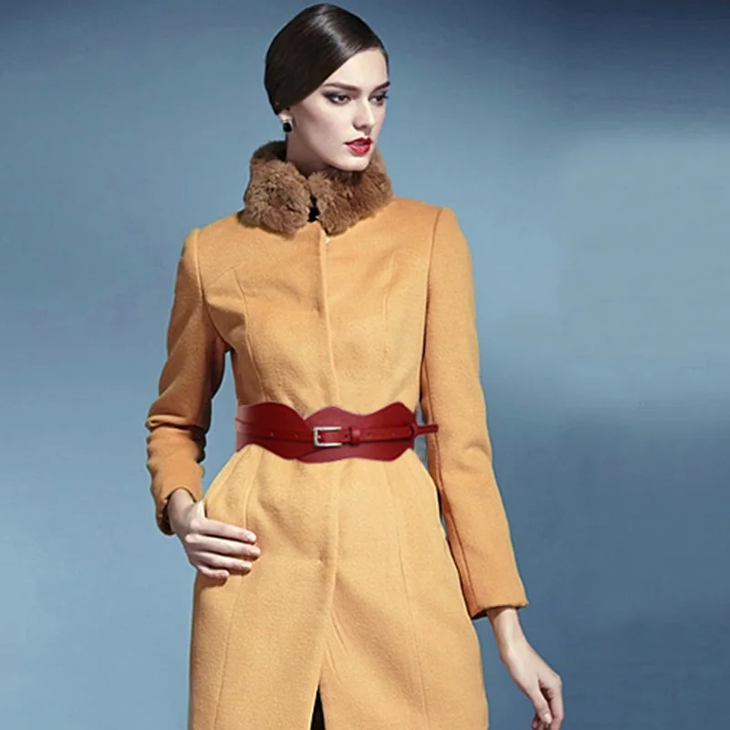 Модные широкие кружевные пояса с волнистыми кружевами женские декоративные из