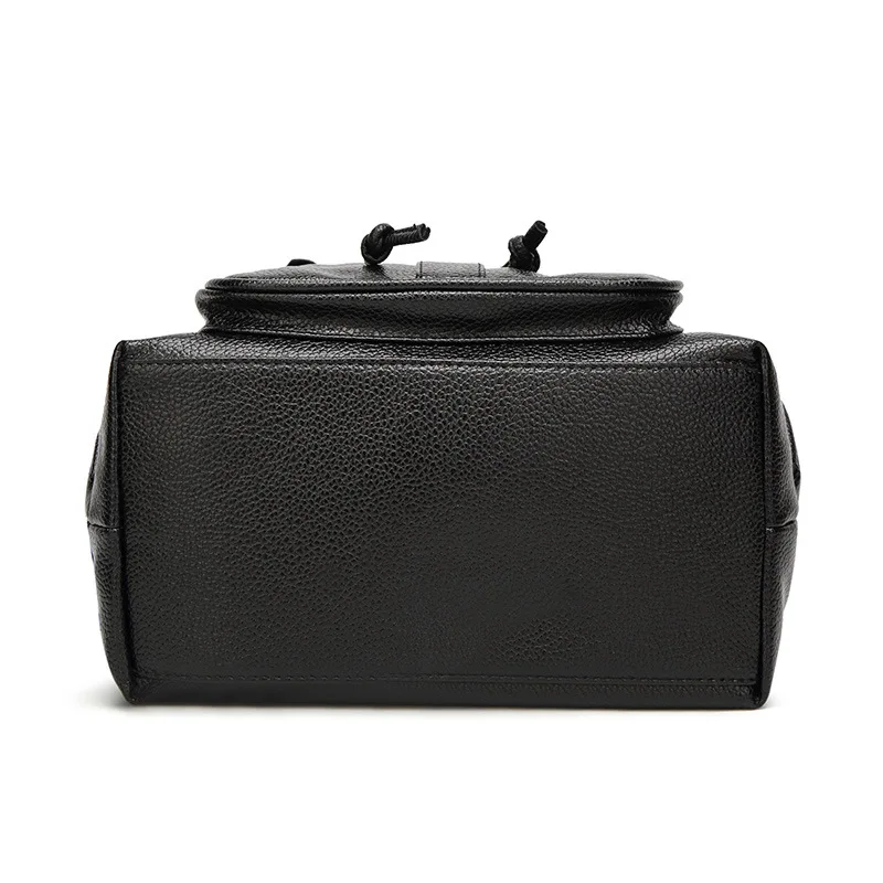 Женские модные рюкзаки из натуральной кожи высокое качество черный школьный