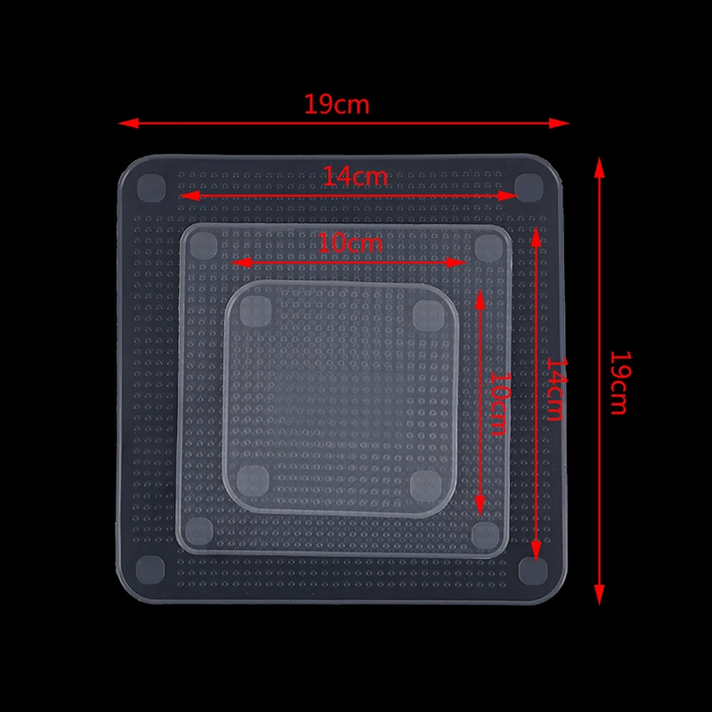 Один или 4 шт многоразовая силиконовая пленка уплотнение пищевая свежая обертка