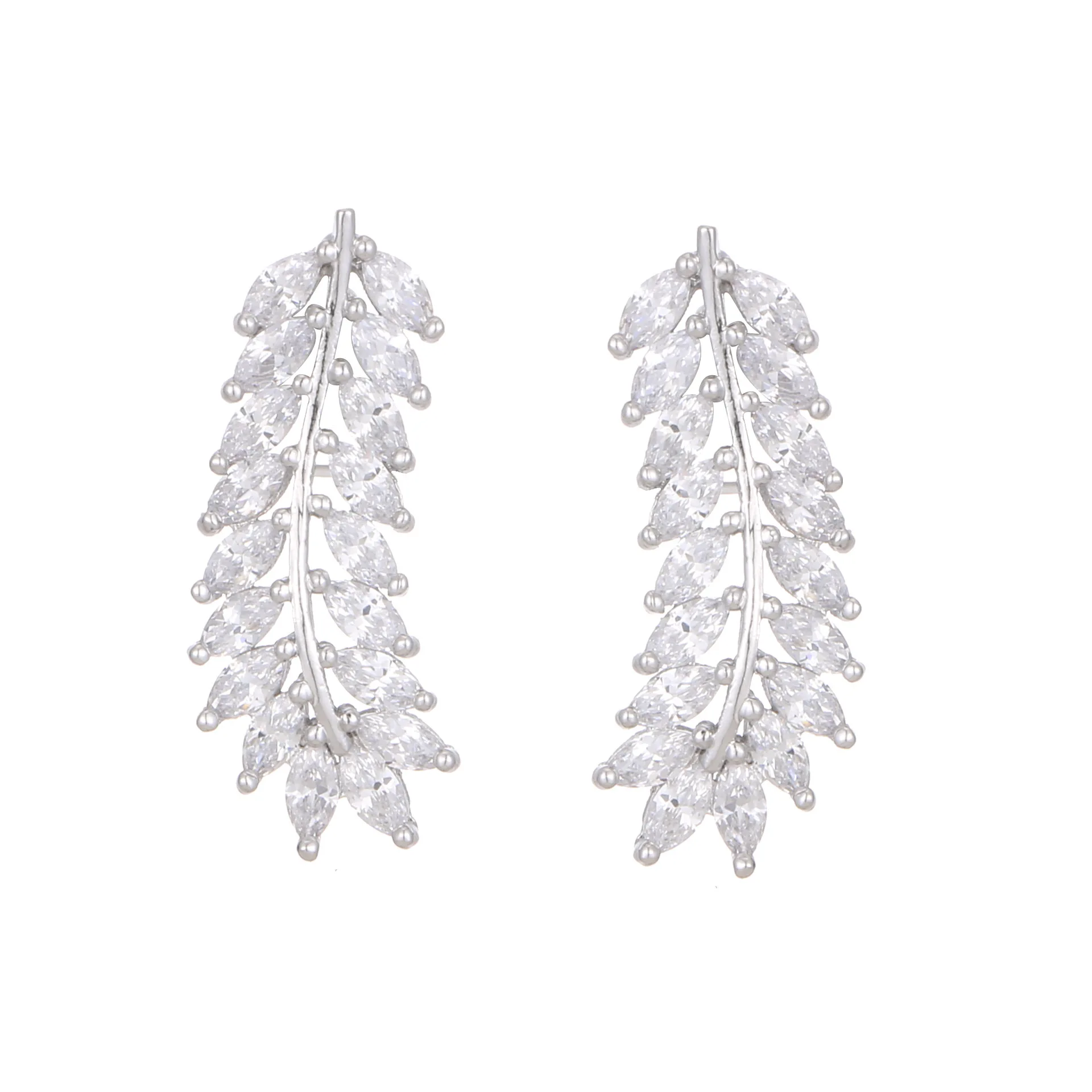 

Korean version creative fashion popular European and American Creativity zircon copper earrings selling Earrings