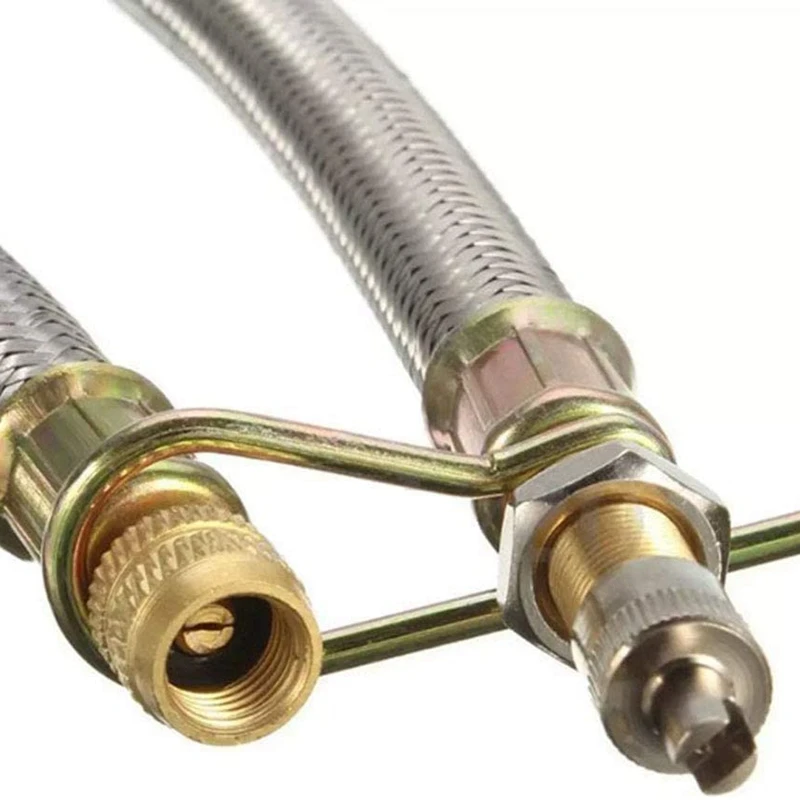 

2 Pieces of 7inch/180mm Woven Dual Tire Valve Stem Extender Adapter for RV Tires Trucks RV Passenger Pickup Trucks