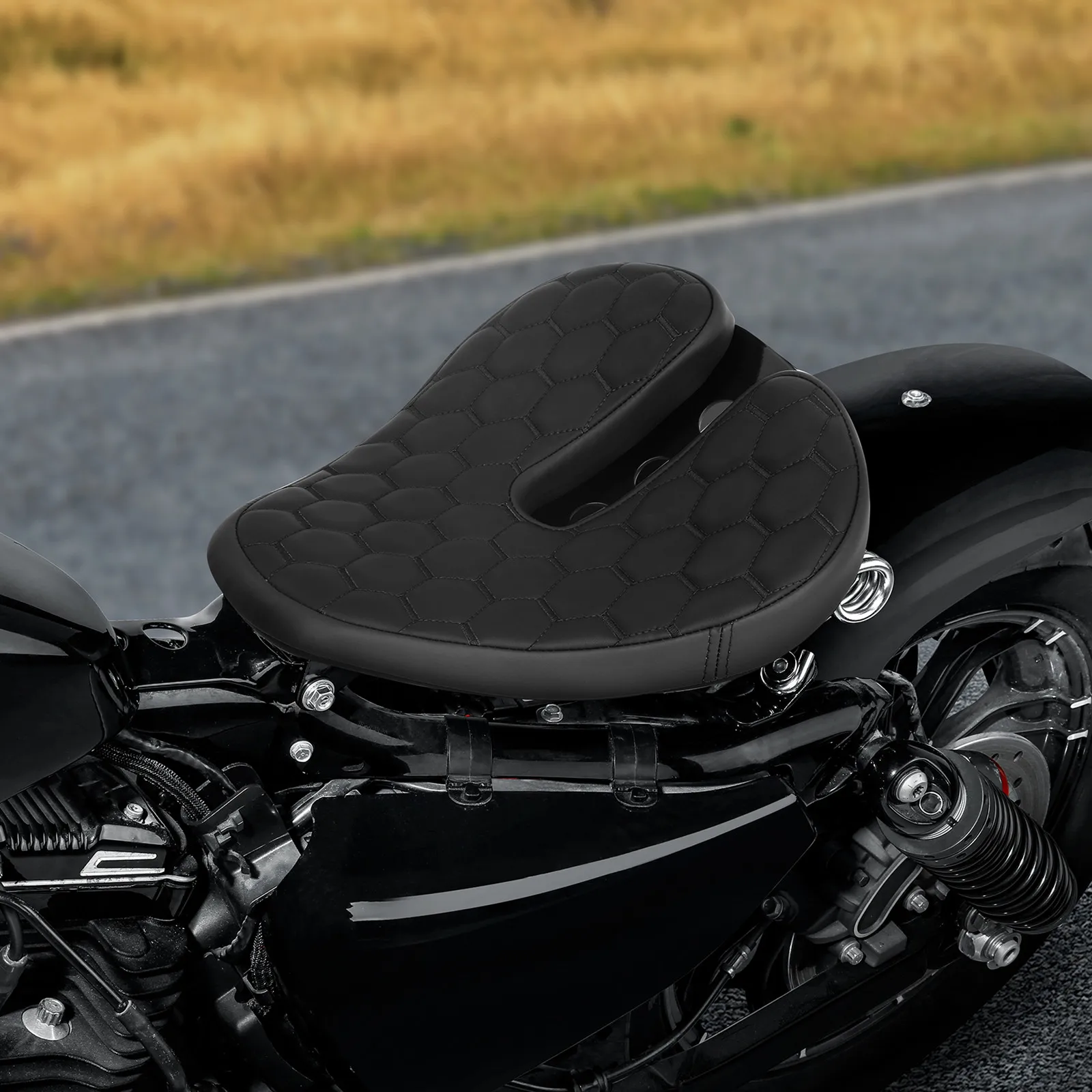 Сиденье для водителя мотоцикла с пружиной Harley Sportster XL 883 1200 2004-2006 2010-2021 - купить по