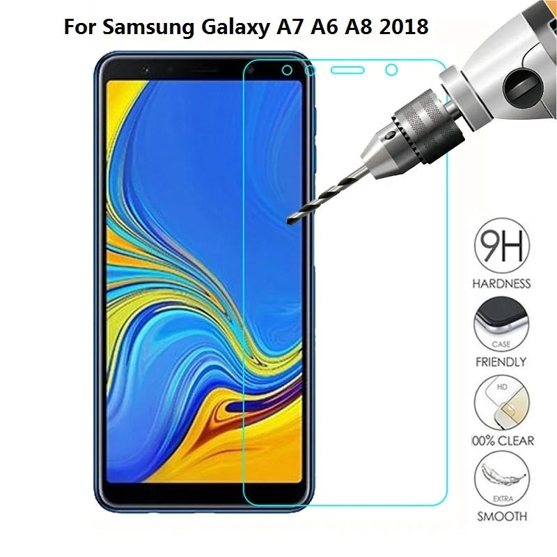 

9H Tempered Glass For Samsung Galaxy A7 A9 A6 A8 Plus 2018 Screen Protector Protective Glass For Samsung A3 A5 A7 2017 Glass