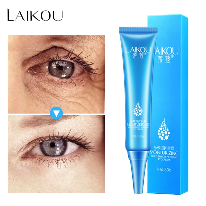 

LAIKOU Eye Cream Hyaluronic Acid Anti-Wrinkle Anti-Aging Eye Gel Glycerin Remover Dark Circles Anti-Puffiness Moisturizing Serum
