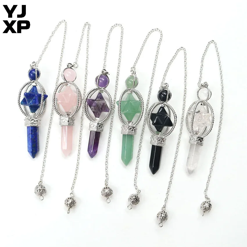 YJXP Small Merkaba Dowsing подвеска-маятник карандаш рандаш натуральный камень духовное