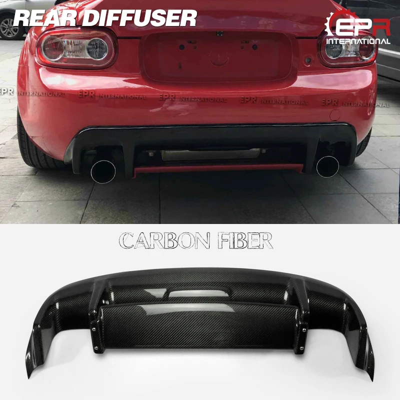 Задний диффузор из углеродного волокна с центральным клапаном для MX5 NC NCEC Roster Miata