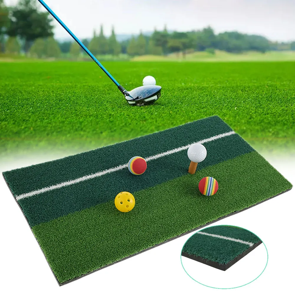 

Портативный коврик для гольфа, Тренировочный мат для обнаружения качелей, подходит для обучения мини-гольфа, дома, офиса, улицы