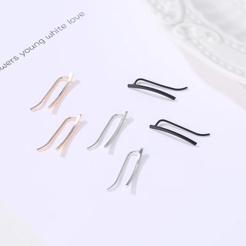 

Fashion Simple Clip Earrings Gold Clip on Earrings Korean Fashion 2021 Trend Jewelry Clip Earrings Without Piercing Earring