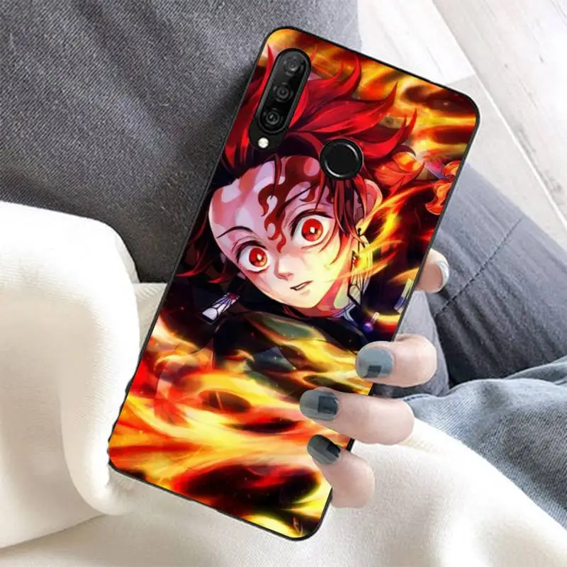 

Anime Japan Demon Slayer Kimetsu No Yaiba Phone Case for Huawei Honor 8x C 9 10 i lite play view 10 20 30 5A Nova 3 I