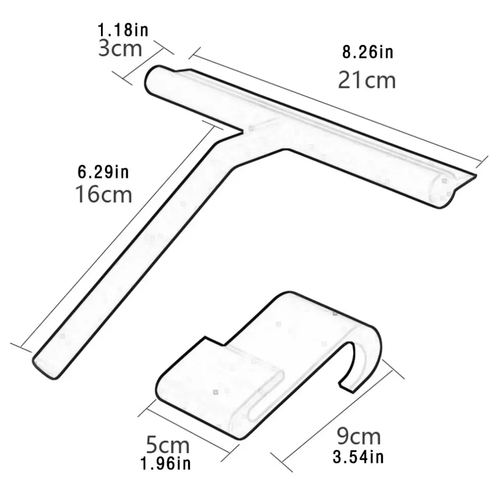 

Shower Squeegee Household Silicone Shower Squeegee Window Squeegee With Hook Portable Bathroom Cleaning Tool
