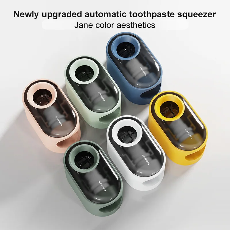 

Dropship Wall Mount Automatic Toothpaste Dispenser Bathroom Accessories Toothpaste Squeezer Dispenser Bathroom Toothbrush Holder