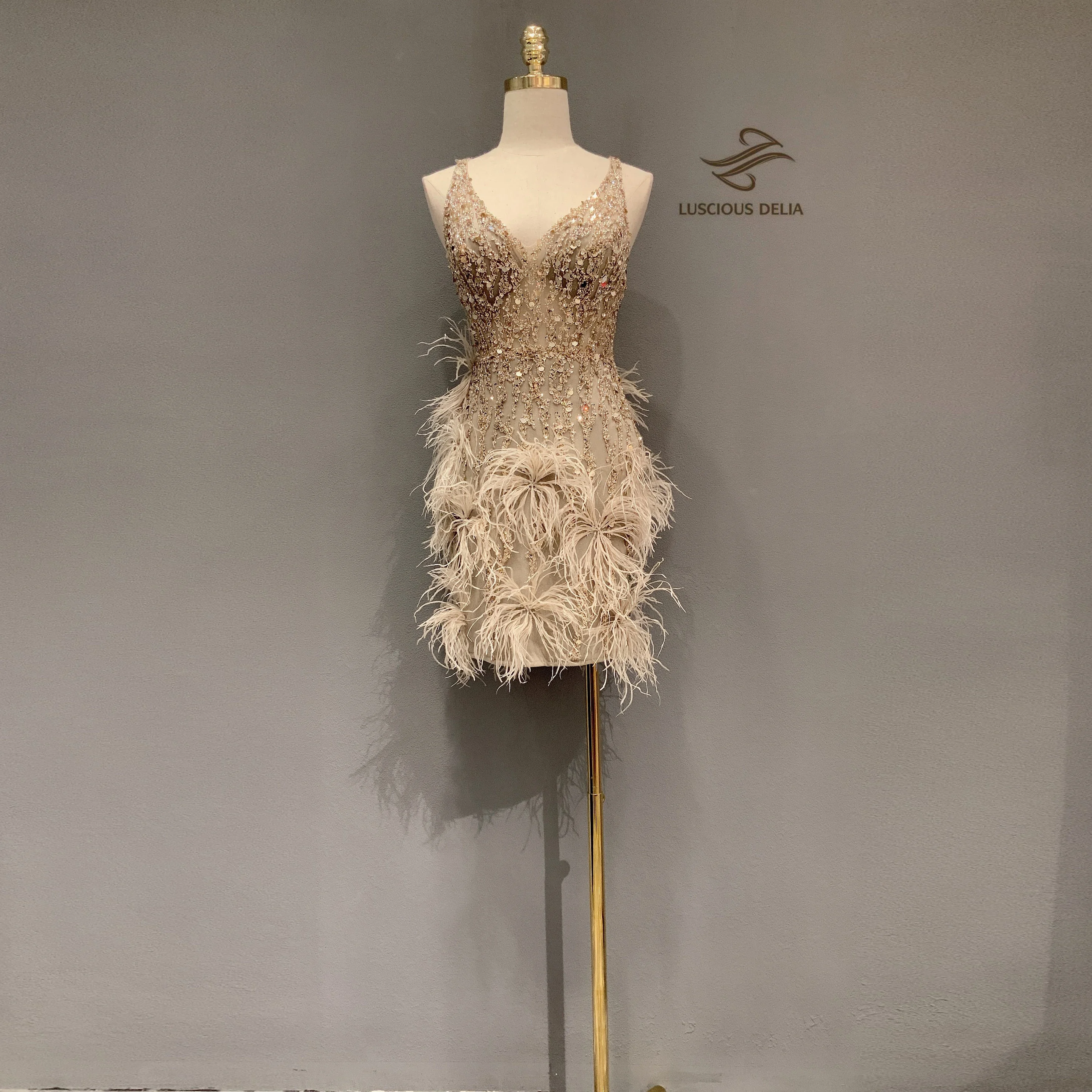 

Pink Grey Sexy Prom Party Short Tulle V Neck Sleeveless A-Line Backless Vestido Evening Dresses Formal Gown Ball Wear