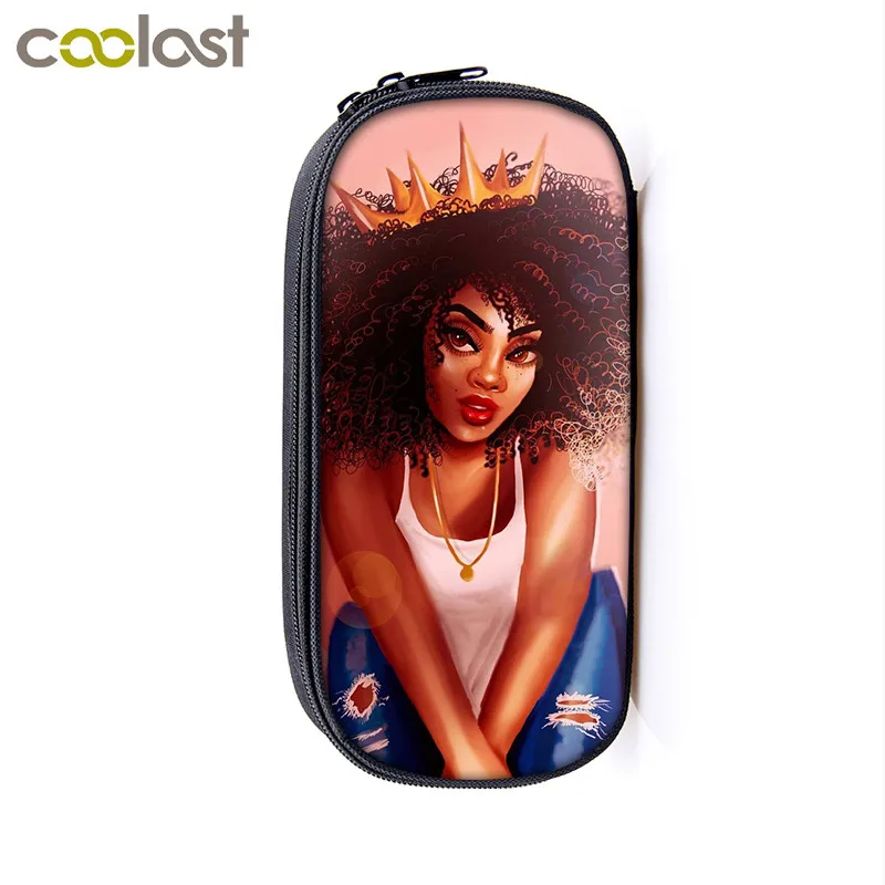 Африканские коричневые женские косметические шкатулки пенал для девочек