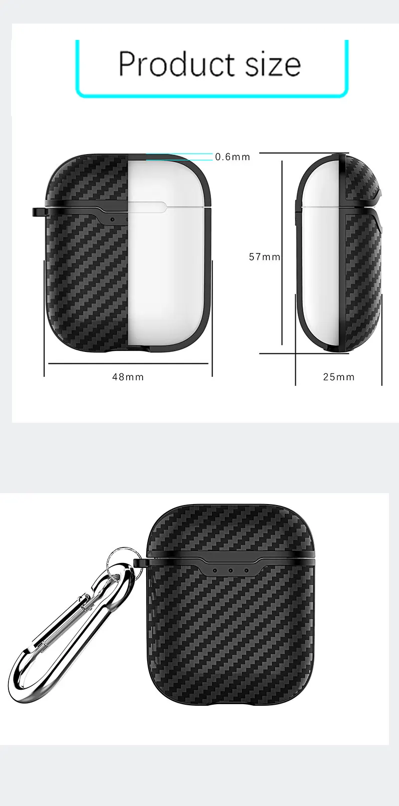Чехол fundas для AirPods, чехол для Air Pods Pro 3, чехол для наушников, роскошный чехол из углеродного волокна/кожи личи, силиконовый чехол для Air Pods 1/2, чехол