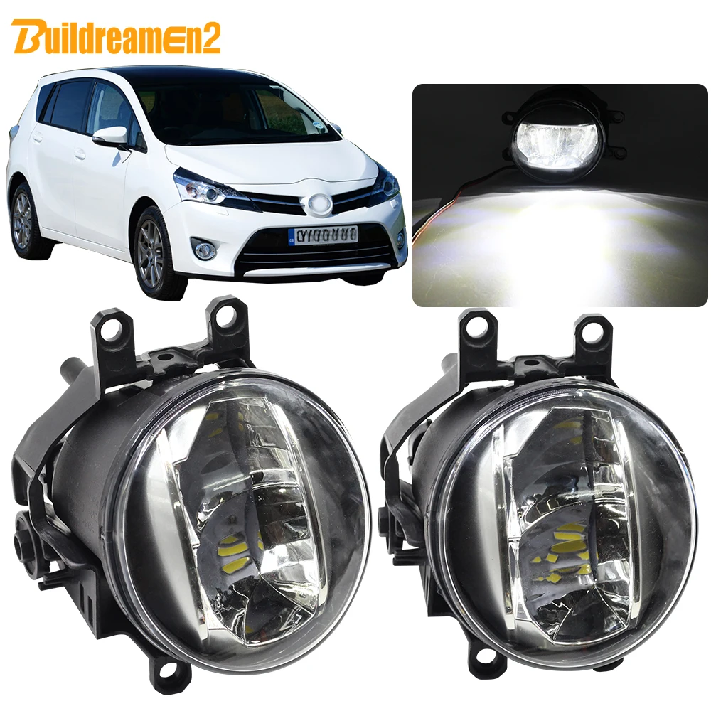 Buildreamen2 для Toyota Verso 2009 2018 автомобилей правый + левый туман светильник 4000LM H11