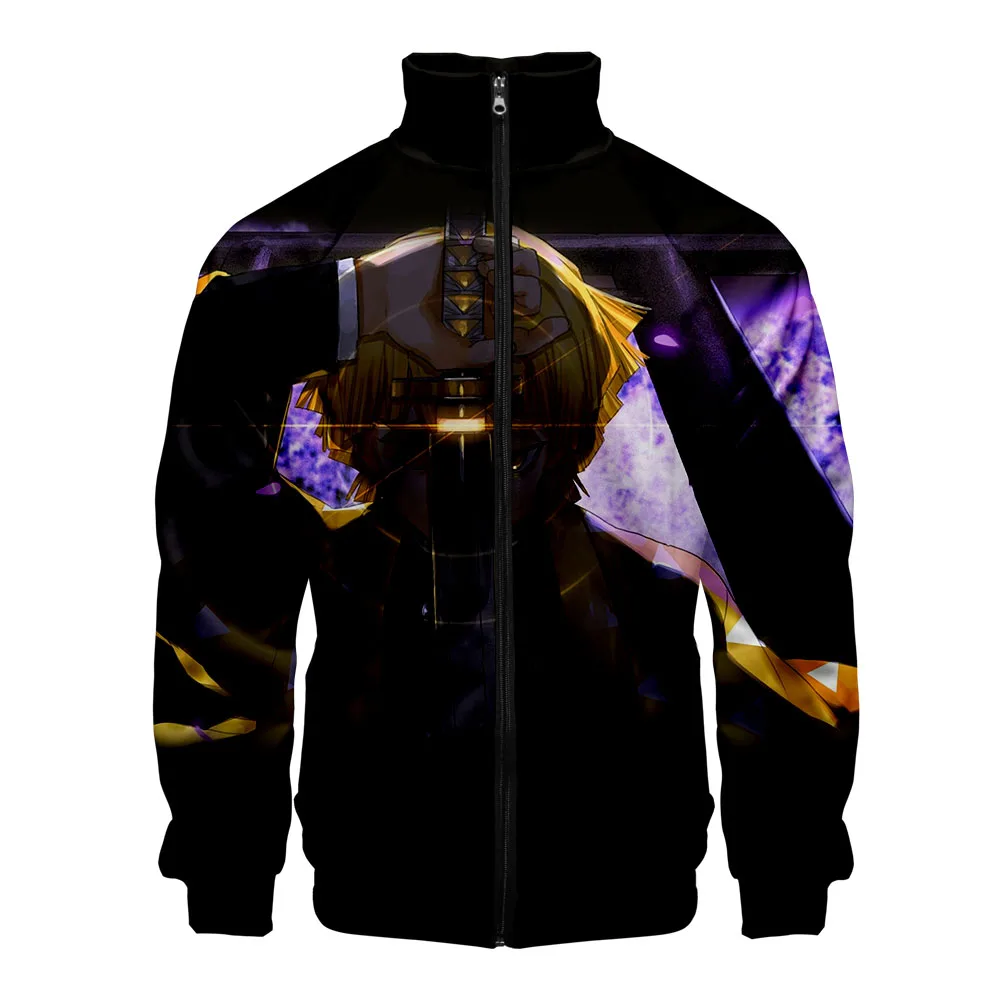 

Demon Slayer 3D Printed Jackets Women/Men Kimetsu no Yaiba 3D Printed Stand Collar street fashion Zipper Coats