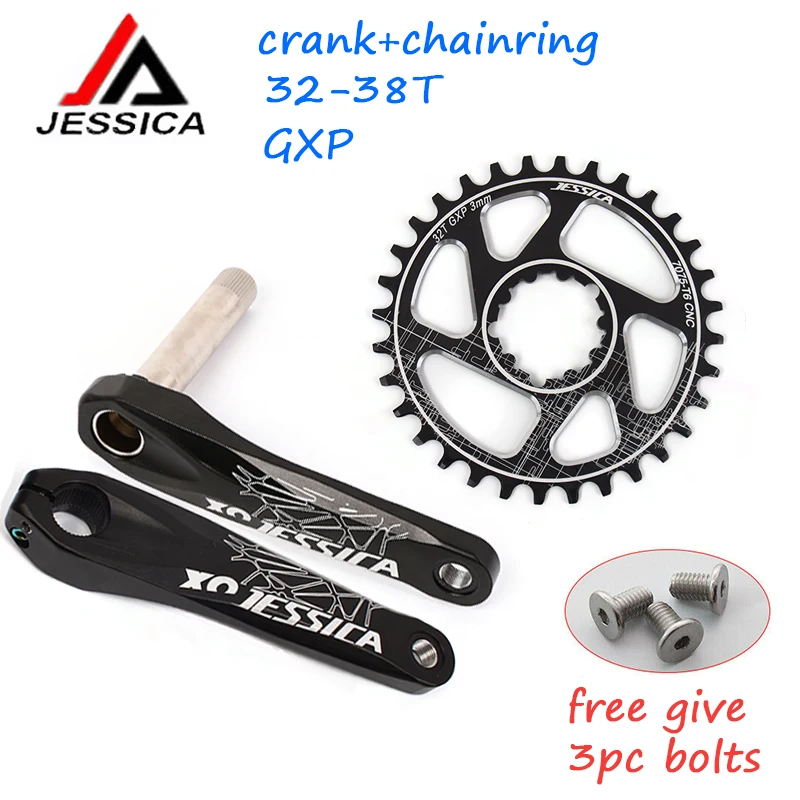 Джессика 170 мм рукоятки GXP MTB велосипеда передняя Звездочка Алюминий шатун со