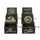 Деревянная шкатулка под старину, Музыкальная шкатулка с ручным заводом, тема Caixa De Musica, подарок на день рождения, шкатулка для вечерние, анонимное украшение