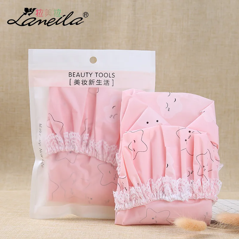 Экологически чистый ПВХ водонепроницаемый банный колпачок для взрослых шапочка