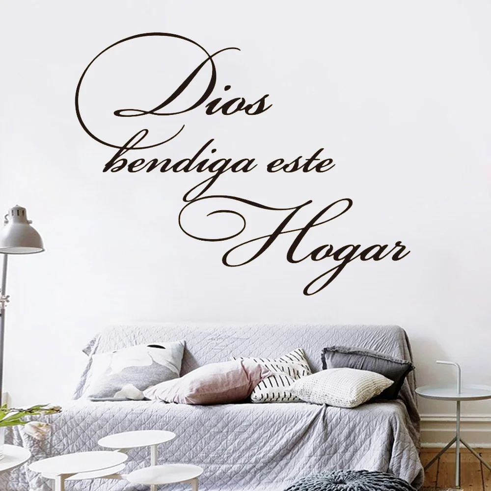 Испанская Наклейка на стену с цитатами водонепроницаемые виниловые обои декор