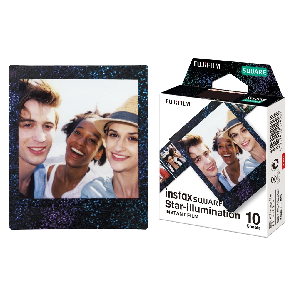 Fujifilm Colorfilm Instax Square Film Star-illumination 10 Sheets for SQ6 / SQ10 SQ20 16633495 camera photo album fun saver polaroid cassettes