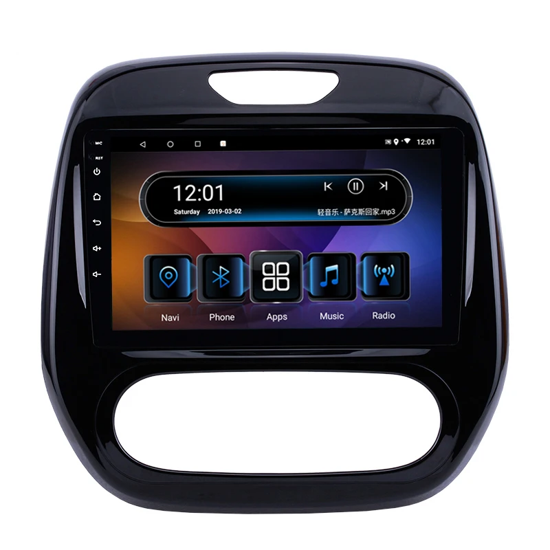 Серый " 4G ram 8 ядер Android автомобильный DVD стерео gps навигация для Renault Capture MT на 2011 2012 2013-аудио bluetooth - Цвет: Серый